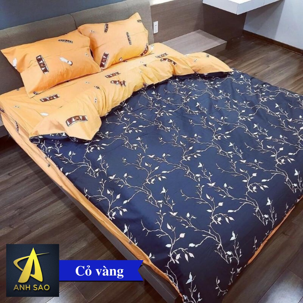 Bộ vỏ chăn ga gối cotton Floral cao cấp Ánh Sao 1m6x2m/1m8x2m - mẫu mã đa dạng, thoáng mát
