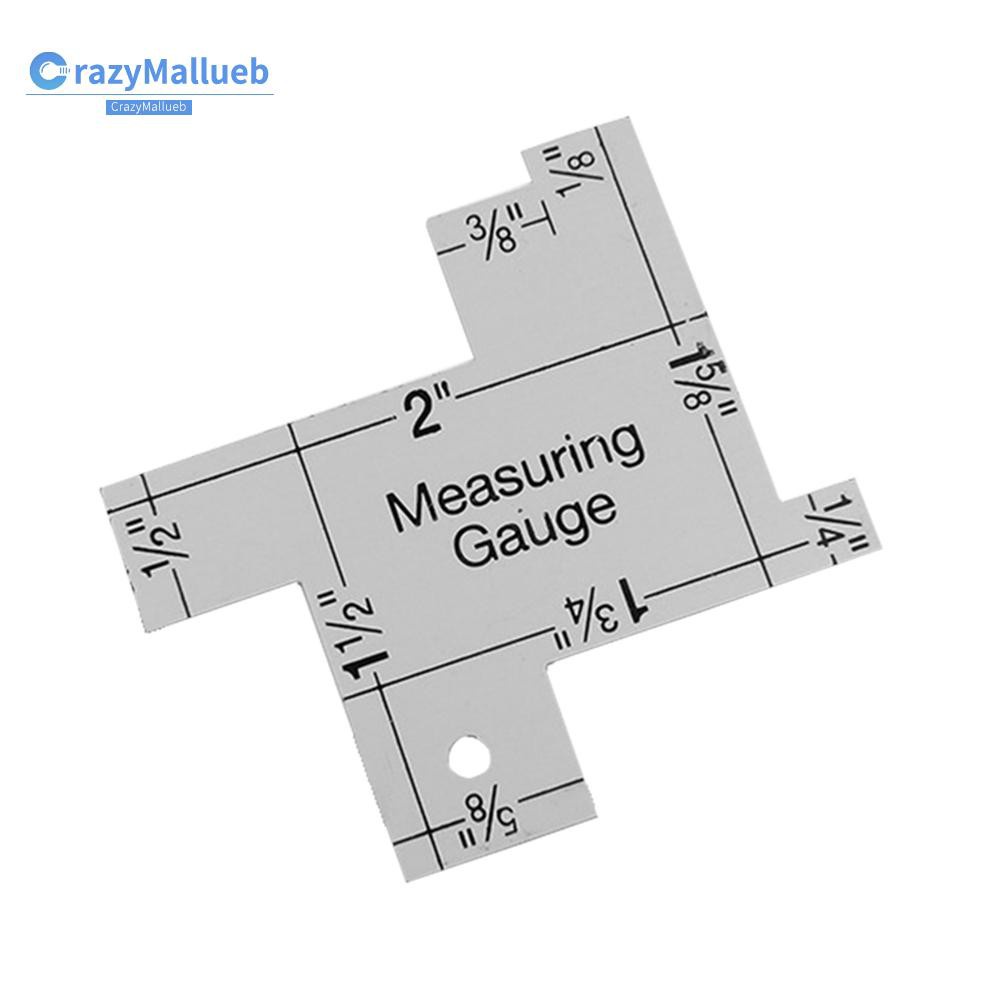Crazymallueb❤Patchwork Thickness Ruler Special Aluminum Patchwork Ruler with Seam Tailor❤New