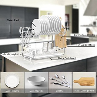 Giá bát inox Hàn Quốc 2 tầng - Model E