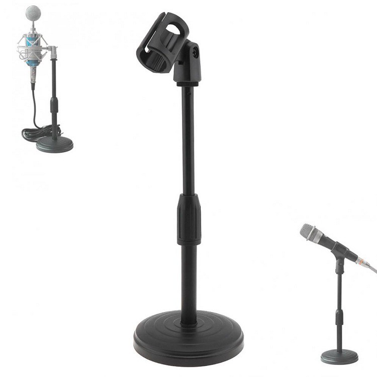 Giá Đỡ Micro Để Bàn, Giá Mic Thu Gọn - Điều Chỉnh Cao Thấp - Micro Cổ Xoay 360 Độ Tiện Lợi