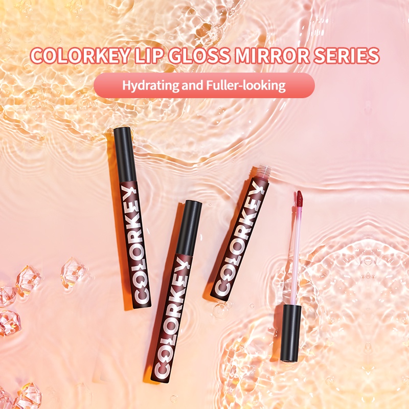 【COLORKEY】Son bóng Colorkey dạng lỏng 1.7g chống nước lâu trôi tiện dụng