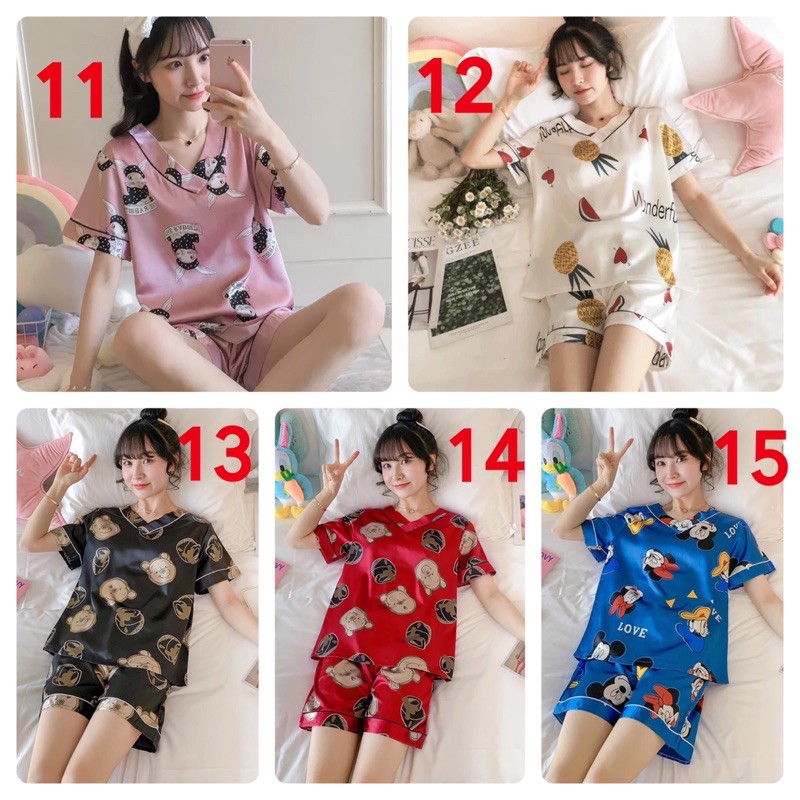 2️⃣ ☘️ [QUÀ TẶNG] [Hình thật] [Bigsize 3XL-5XL] [RẺ VÔ ĐỊCH] Đồ ngủ/mặc nhà/pyjama lụa đùi cổ tim. | BigBuy360 - bigbuy360.vn