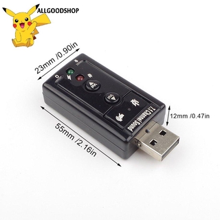 CHANNEL Card Âm Thanh 3d Cổng Usb 7.1 Kênh