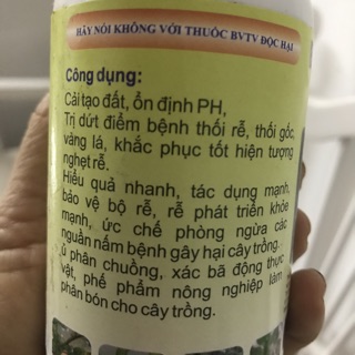 Trichoderma Bacillus 250ml - nấm đối kháng sinh học phòng nấm đen thân