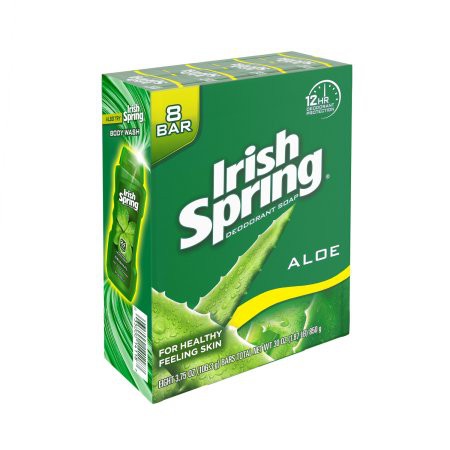 XÀ BÔNG CỤC TINH CHẤT NHA ĐAM Irish Spring Aloe Vera Bar Soap - lốc nguyên 12 cục từ mỹ