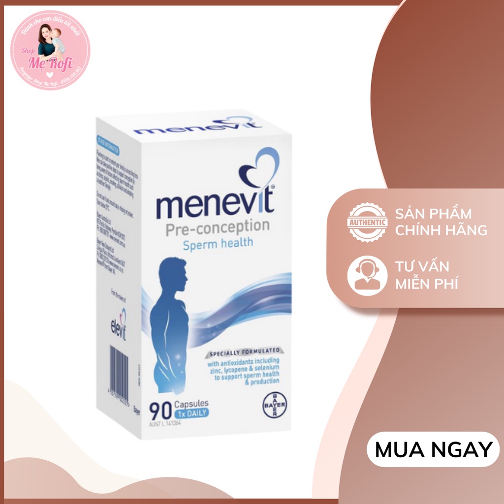 Viên Uống Menevit 90v - Hỗ Trợ Sinh Sản Ở Nam Giới Mẹ Rofi