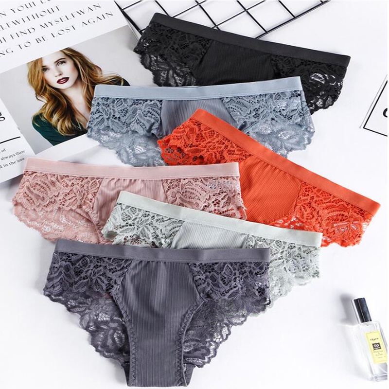 Quần Lót Cotton Phối Ren Quyến Rũ Dành Cho Nữ