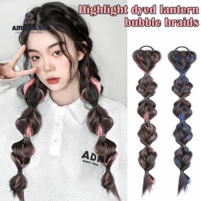 ✨✨1 Pcs Bộ Tóc Giả Thắt Bím Đuôi Ngựa Dài Xinh Xắn Cho Nữ