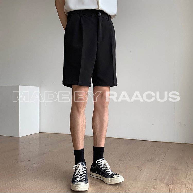 Quần short nam dáng âu PATOMI.chất tuyết mưa cạp chun co giãn, quần ngố nam dáng sooc ống suông phong cách Hàn Quốc QS04