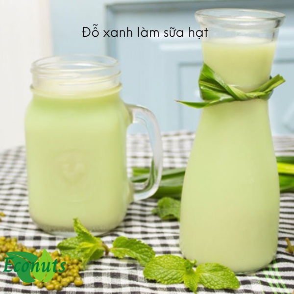 Đỗ xanh nguyên hạt Econuts, Đậu xanh nguyên vỏ thuần chủng làm giá đỗ sữa hạt hút chân không