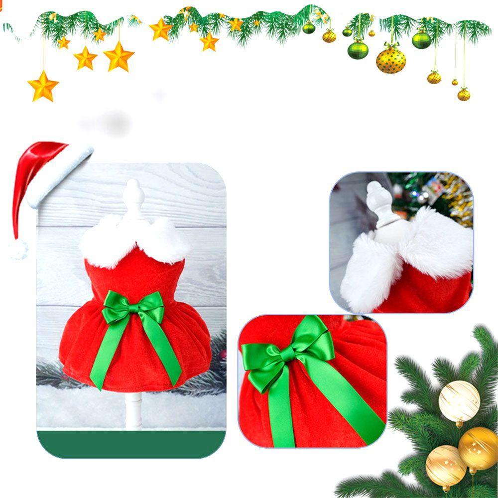 Đầm Ông Già Noel Cỡ Vừa Trang Phục Giáng Sinh Cho Cún Cưng Chụp Ảnh Kỳ Nghỉ