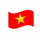 Combo 10 tem dán mặt việt nam cờ đỏ