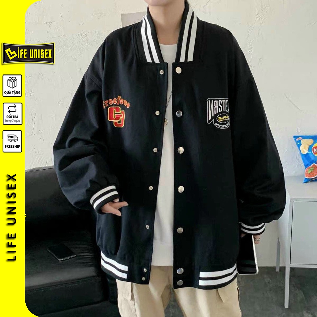 Áo khoác dù Bomber GJ 2 lớp cho Nam Nữ Cặp Đôi, Áo khoác dù chống nắng LIFE UNISEX