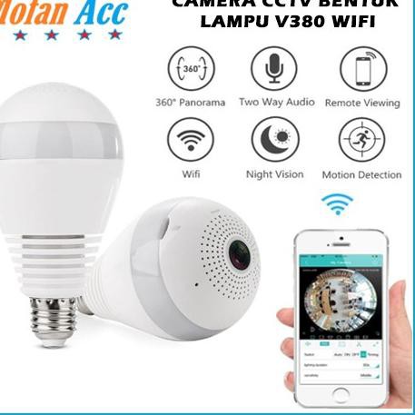 Camera Ẩn Hình Bóng Đèn Hadir V380 Cctv V360