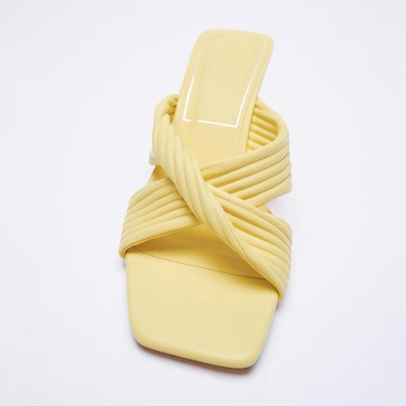 Guốc xoắn cao gót zara xuất