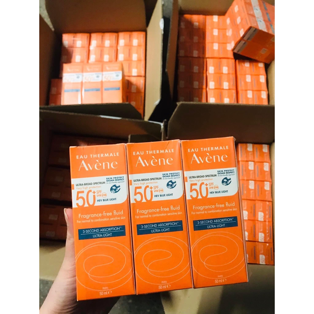 Kem Chống Nắng Avene Dry Touch Fluide SPF50+ 50ml  Avene Mattifying Cleanance SPF50+ 50ml (Mẫu Mới)