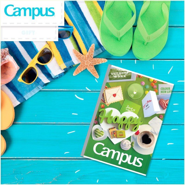 Tập 10 Quyển Vở Campus 80 Trang Kẻ Ngang