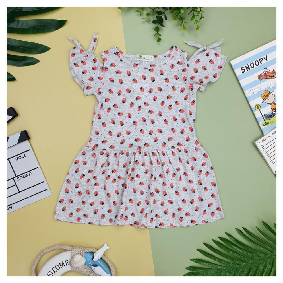 Váy bé gái chất cotton, đầm bé gái size 6-10 tuổi, đầm trẻ em SUNKIDS1 có nhiều màu