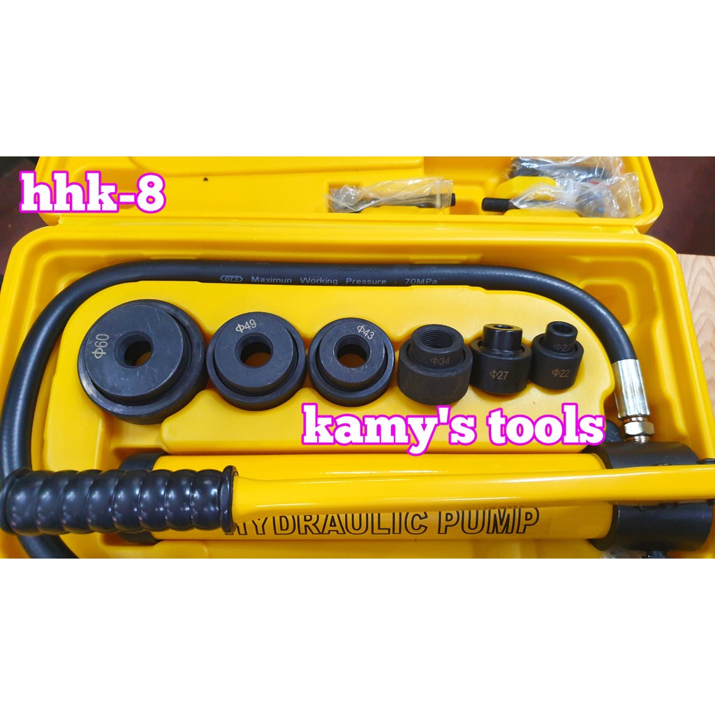 Dụng cụ đột lỗ tôn thủy lực HHK-8 khuôn 22mm-60mm