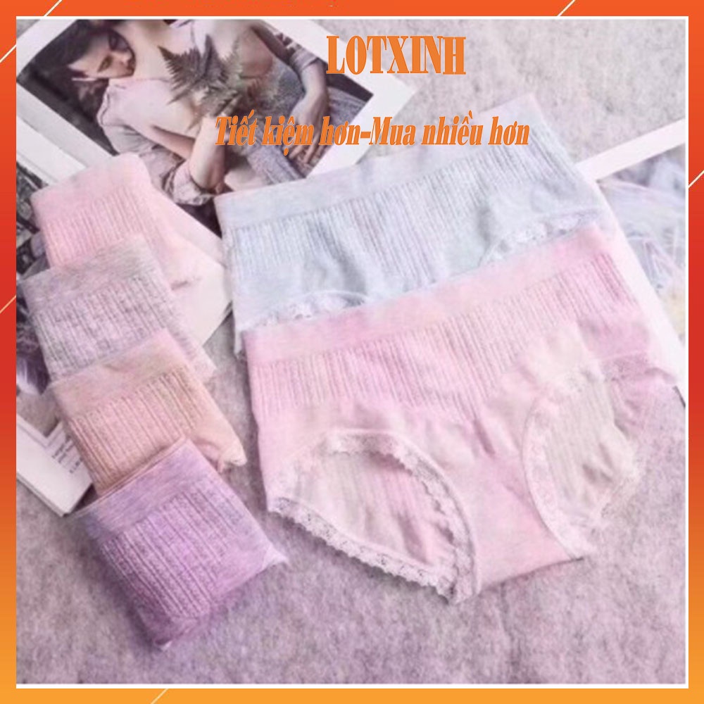 Set 3 Quần Lót Nữ Cotton Mu.i Kháng Khuẩn Xuất Nhật Loại 1 LOTNU05