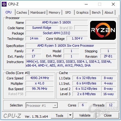 CPU AMD RYZEN 5 1600 và Ryzen 5 1600X, 6 nhân 12 luồng, hàng cũ tháo máy