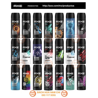Xịt Nước Hoa Toàn Thân AXE Nam Tính Mạnh Mẽ Thơm Mát Khô Thoáng Cả Ngày Chai 150ml (Đủ Các Mùi Thơm Chuẩn Phái Mạnh)