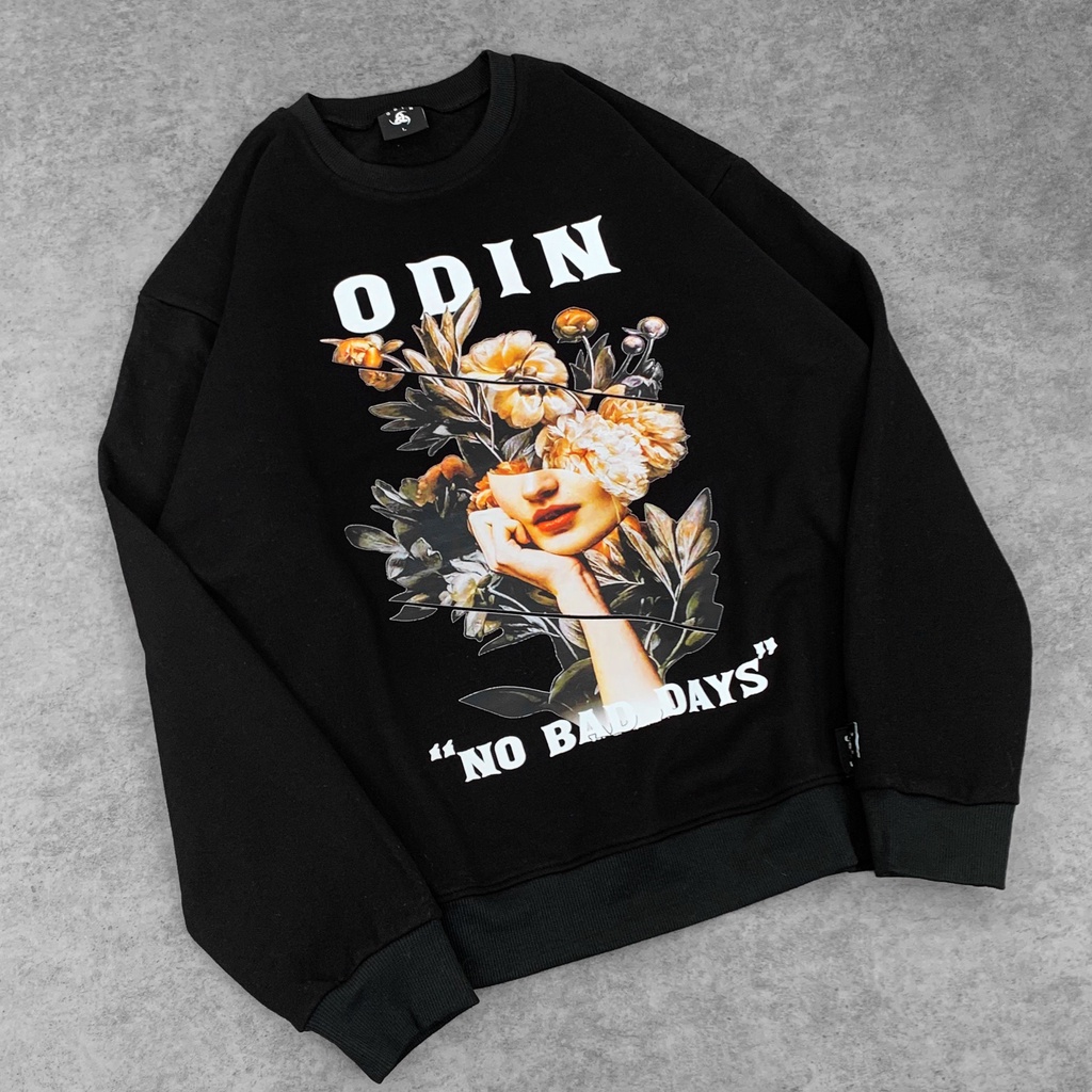 Áo Sweater OD Oversize No Bad Days, áo nỉ dài tay Unisex ODIN CLOTHING | BigBuy360 - bigbuy360.vn