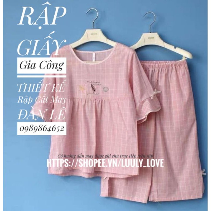 182 Rập giấy_ bộ đồ nữ