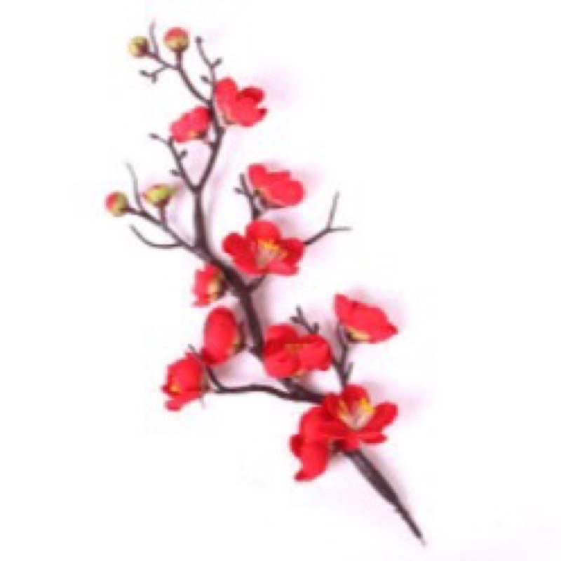 cành đào giả thân cổ 30cm trang trí oản giỏ quà ,phụ kiện ảnh, decor