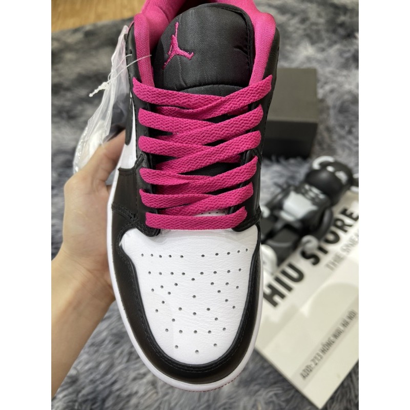 (like au) Giầy thể thao cổ ngắn black pink low hồng đen binz HOT(ảnh thật + full size)