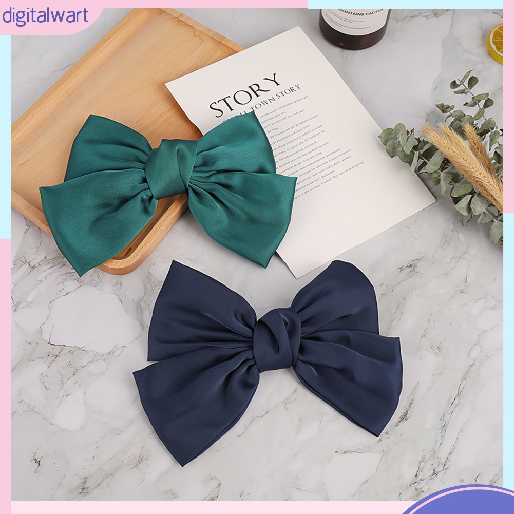 Kẹp tóc hình nơ lớn nhiều màu tùy chọn dễ thương