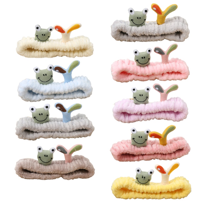 Flgo Băng Đô Co Giãn Hình Ếch Hoạt Hình Vui Nhộn Thời Trang