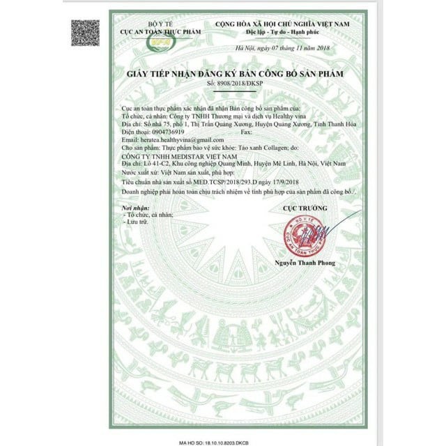 Tảo Xanh Collagen Hera (hộp 30 gói) | Thế Giới Skin Care