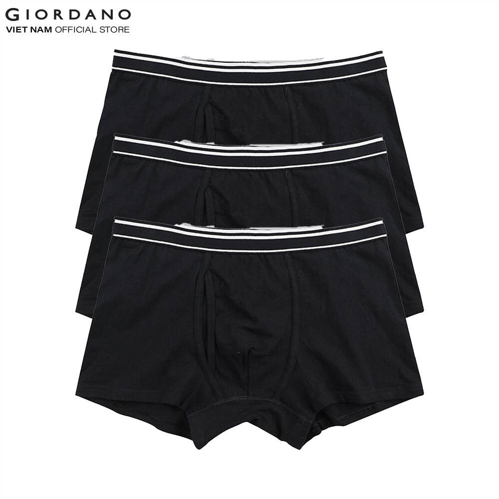 Bộ 3 Quần Lót Nam Dạng Trunk Giordano Men's Trunk 01179013