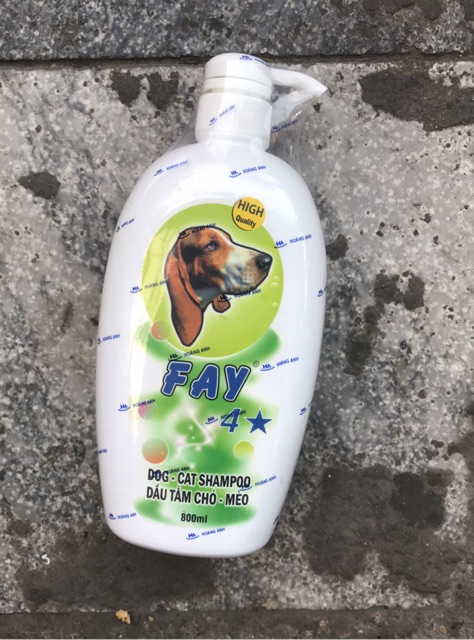 Dầu Tắm Chó Mèo Trị Khuẩn Fay 800 ML