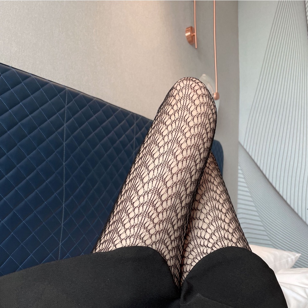 Ladies Long Sexy Hollow Fishnet Stockings Pantyhose Black High Waist Stockings Tights Fishnet Stockings High Quality