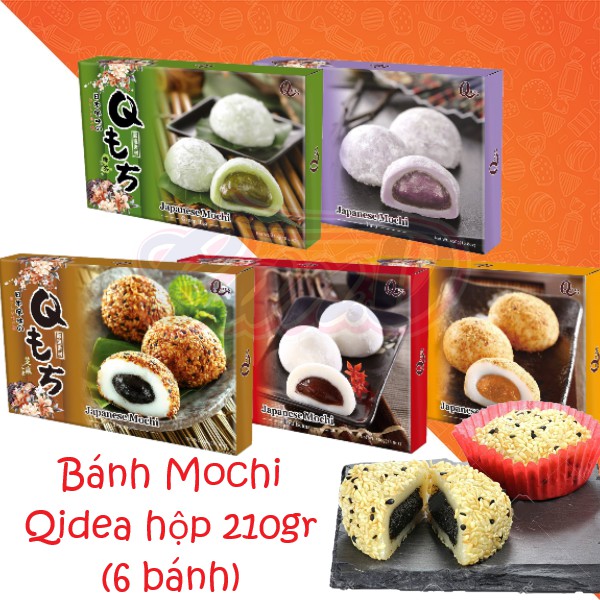 Bánh mochi Qidea vị trà xanh 210g