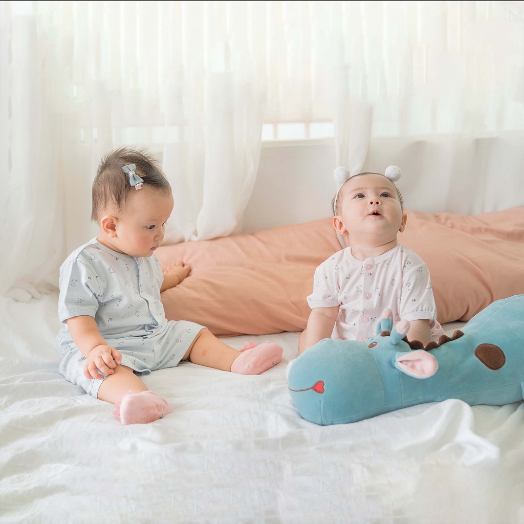 Combo 2 Bộ Quần Áo Cộc Sơ Sinh MIOMIO Cho Bé Trai, Bé Gái (Từ 0 - 24 Tháng), Vải Cotton