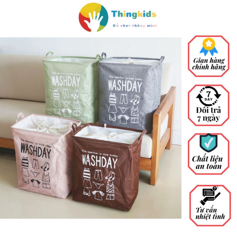 Túi Đựng Chăn Màn Quần Áo Khung Sắt họa tiết ngẫu nhiên / trong suốt - Thingkids