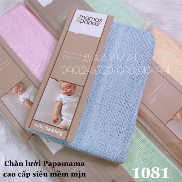 Chăn lưới cao cấp PapaMama 1081 sợi tre cao cấp