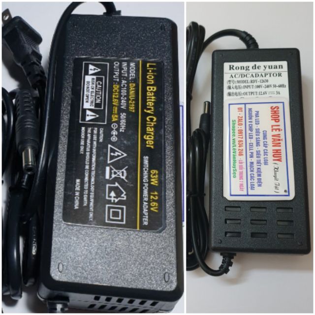 Sạc 12.6v - 3A &amp; 5A