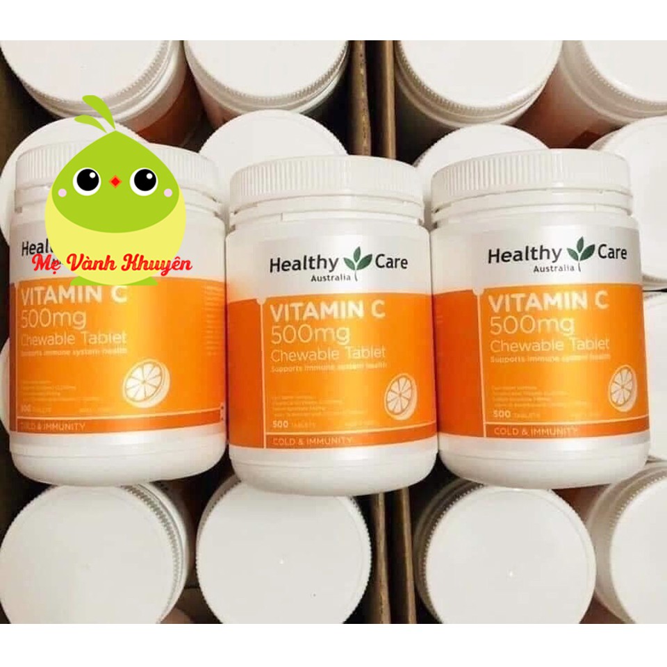 Vitamin C cho người từ 2 tuổi trở lên Healthy Care Vitamin C 500mg, Úc (500v) | Thế Giới Skin Care