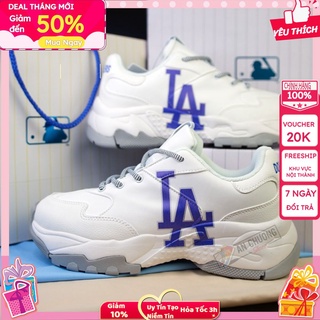 Giày MLB LA đế xám Hàn Quốc Chuẩn Auth - Cao 5cm Tôn Dáng-yugivn