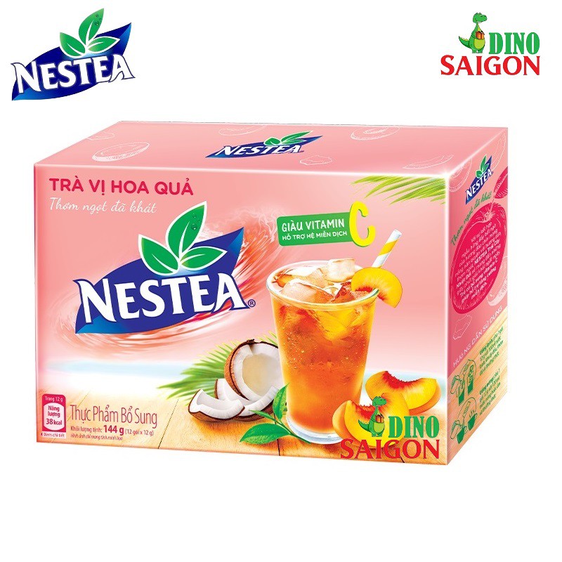 Combo 2 Hộp Trà Nestea vị Hoa Quả và Việt Quất &amp; Hoa Atiso Đỏ