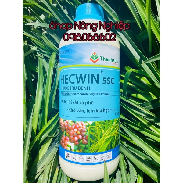 HECWIN 5SC thuốc đặc trị nấm bệnh gây hại cho cây trồng, chai 1 lít.