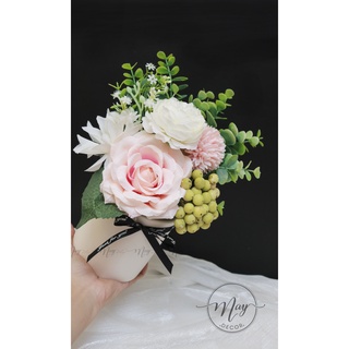 Chậu hoa giả để bàn Luxury