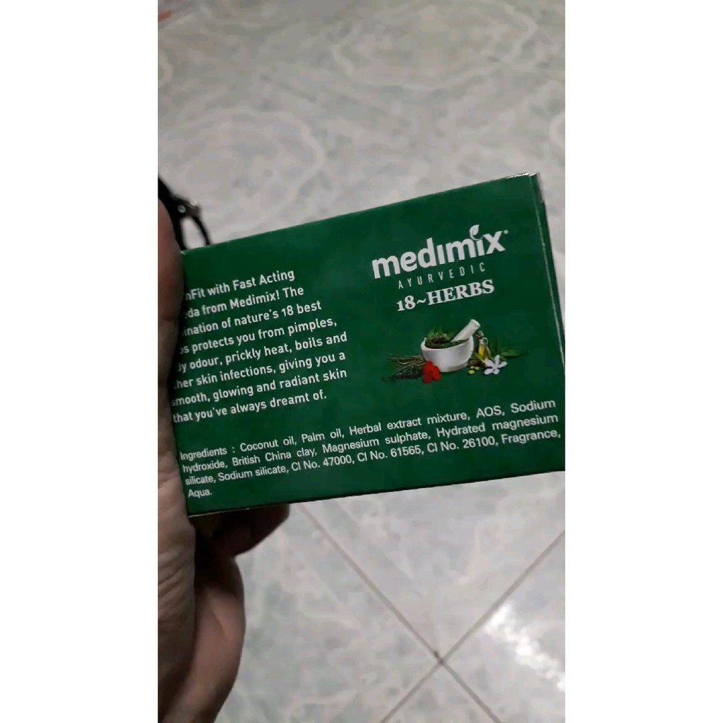 (date 2022) xà phòng MEDIMIX 18 loại thảo mộc HERBS (125G/ bánh)