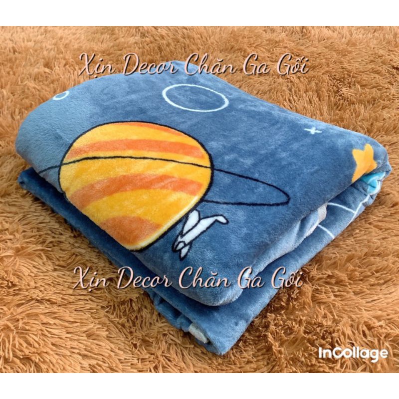 Chăn nhung tuyết sữa phong cách Hàn Quốc siêu mềm mịn 1,5kg- mẫu mới nhất 2023 Xịn Decor