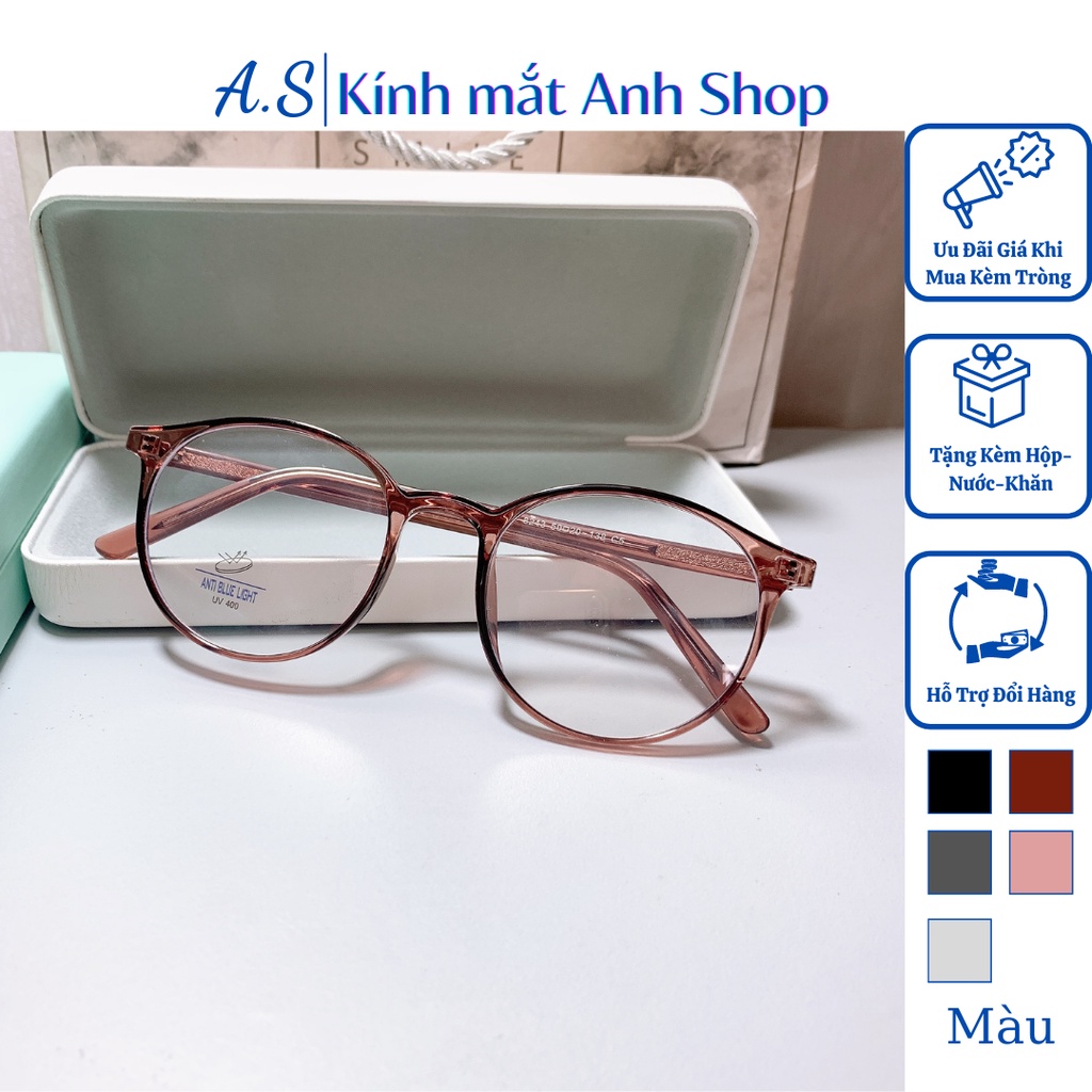 Kính tròn thời trang nhựa dẻo bền đẹp nhiều màu sắc 8243
