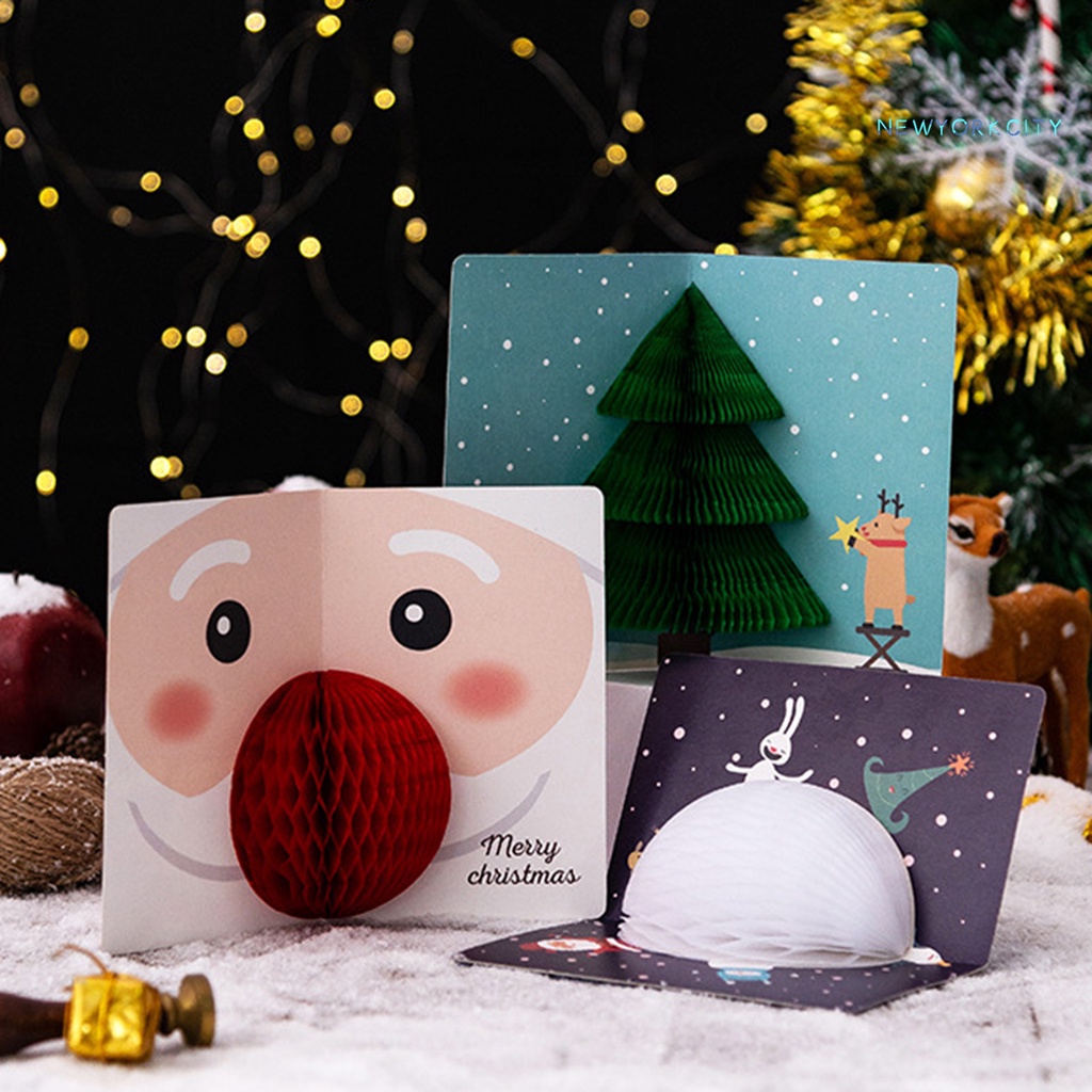 1 Bộ Thiệp Giáng Sinh Bằng Giấy Trong Suốt In Họa Tiết Người Tuyết / Người Tuyết Dùng Trang Trí Nhà Cửa